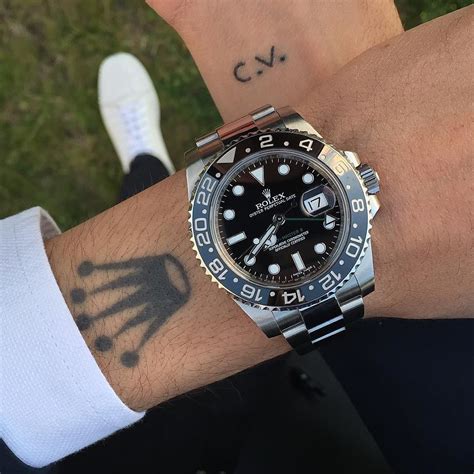 rolex tattoo designs|cool crown tattoos for men.